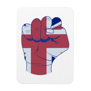 British Razed Fist Magnet