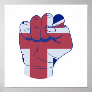 British Razed Fist Poster
