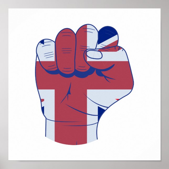 British Razed Fist Poster (Framsidan)
