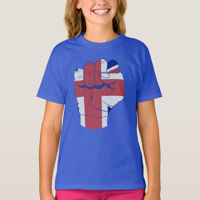 British Razed Fist T Shirt (Framsida)