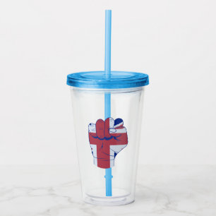 British Razed Fist Take Away Mugg