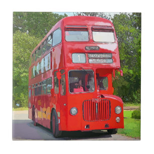 BRITISH RED BUSS KAKELPLATTA