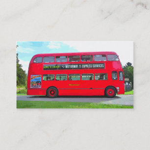 BRITISH RED BUSS VISITKORT