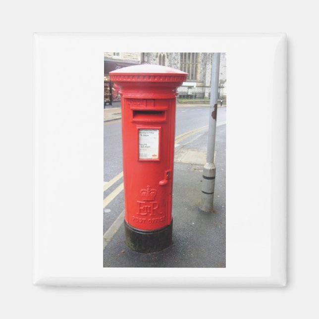 British Red Post Box Magnet (Framsidan)