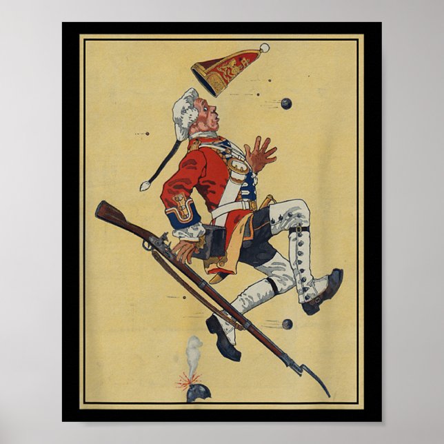 British Redrock Soldier Dodges Bullets - American Poster (Framsidan)