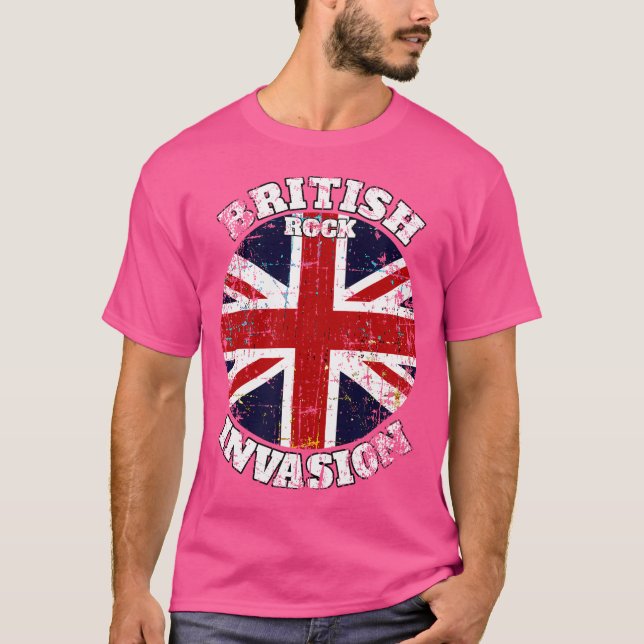 British Rock musik Invasion V2 T Shirt (Framsida)