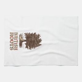British Roots Family Träd Tea Towel Kitchen Towel Kökshandduk