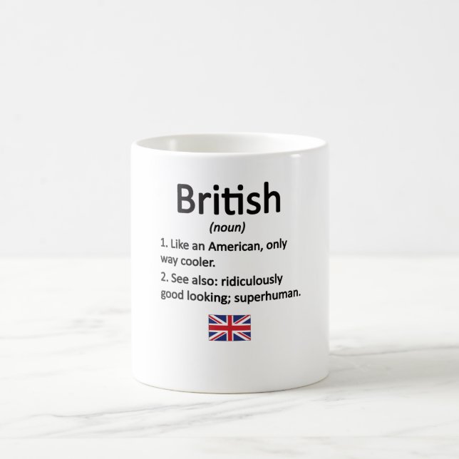 British Roots Underbar Britain Flagga British Heri Kaffemugg (Center)