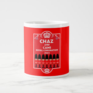 British Royal Coronation Kung Charles III Jumbo Mugg