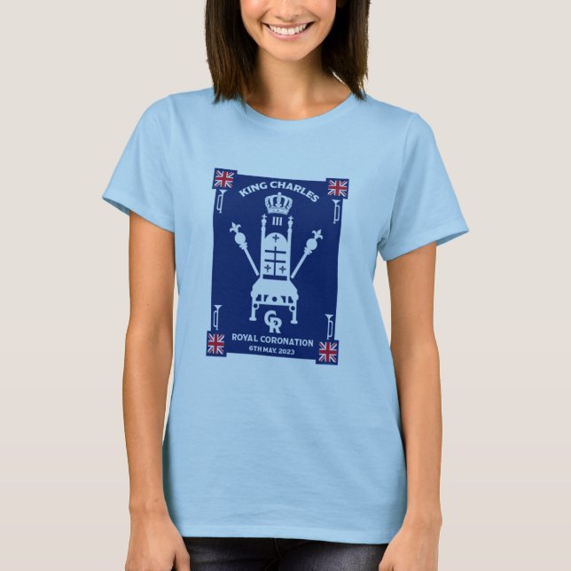 British Royal Coronation Kung Charles III T Shirt (Framsida)