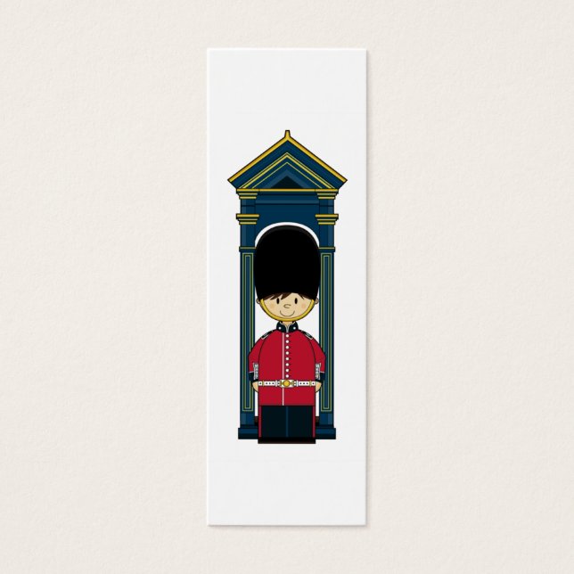 British Royal Guard Bookmark Litet Visitkort (Framsidan)