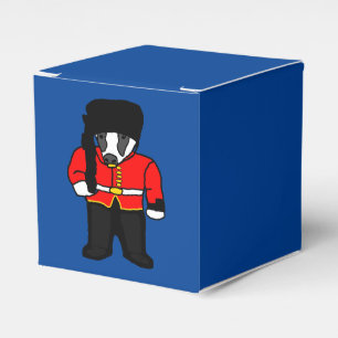 British Royal Guard UK Badger Beefeater Tecknad Presentaskar