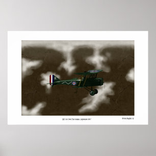 British Se5A Fighter Världskrig 1 Poster