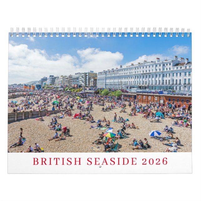 British seaside 2026 calendar kalender (Omslag)