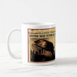 British Seize Flying Saucer Kaffemugg