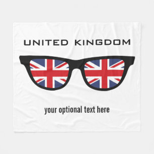 British Shades anpassningsbar text & färg fleece F