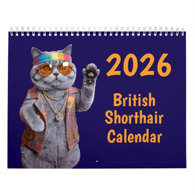 British Shorthair Calendar Kalender (Omslag)