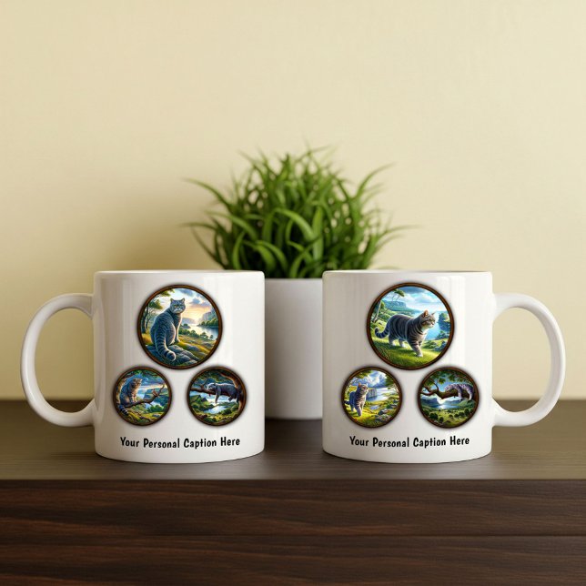 British Shorthair Cat 6-Image Coffee Mugg Design (Skapare uppladdad)