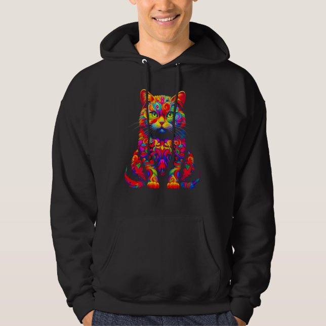 British Shorthair Cat Design Hoodie (Framsida)