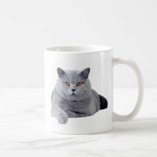 British shorthair cat kaffemugg (Höger)
