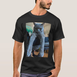 British Shorthair Cat Kattunge Lay Hanging T Shirt