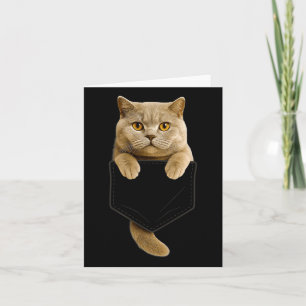 British Shorthair Cat Pocket Gifts Cat Mamma Cat P Kort