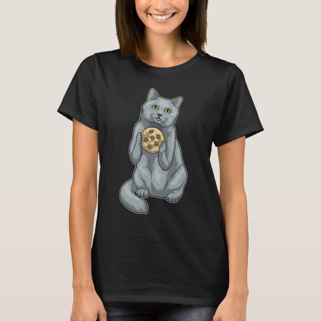 British Shorthair Cookie T Shirt (Framsida)