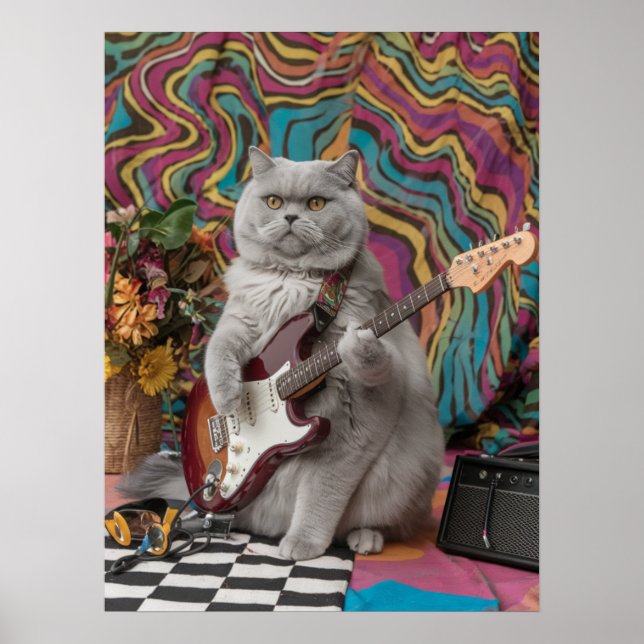 British Shorthair Rocker Poster (Framsidan)