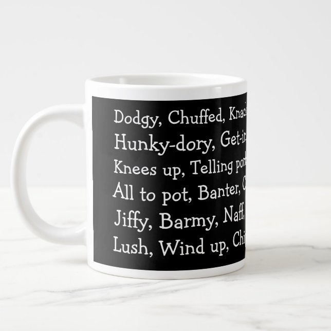 British Slang Jumbo Mugg (Vänster)