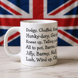 British Slang Jumbo Mugg