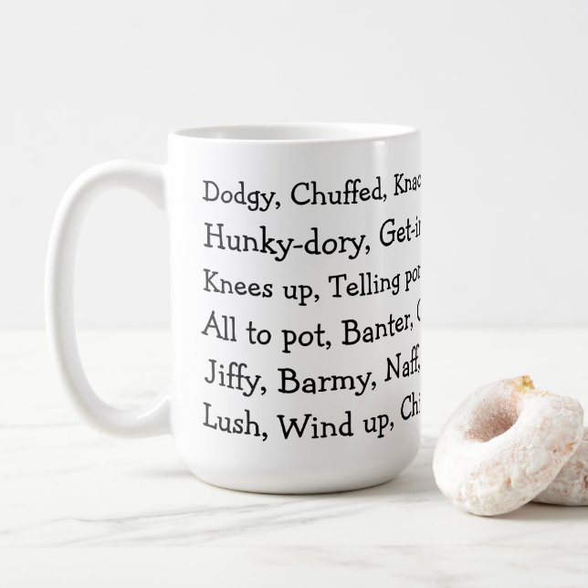 British Slang Kaffemugg (Med munk)