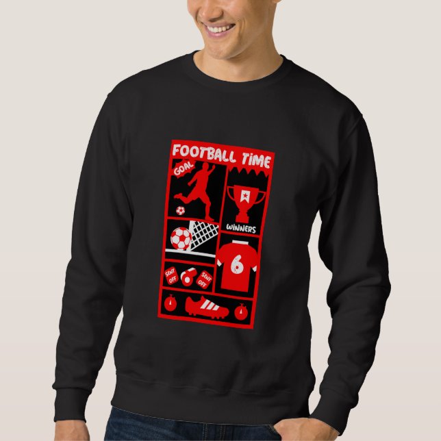 British Soccball Football Lång Ärmad Tröja (Framsida)