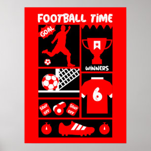 British Soccball Football Poster