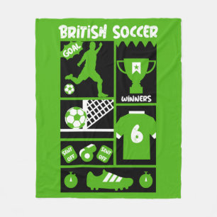 British Soccer Fleecefilt