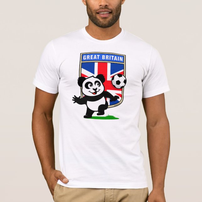 British Soccer Panda (ljusskjortor) Tröja (Framsida)