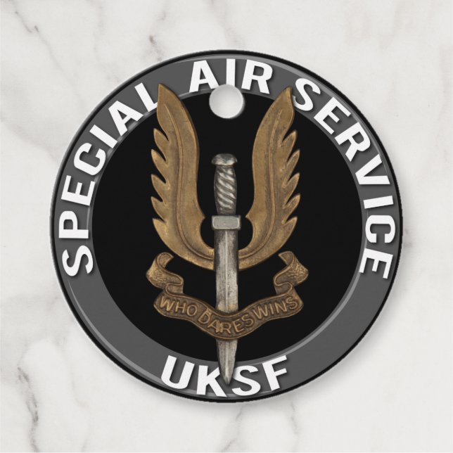 British Speciell Luft Service SAS Gåvor Etiketter (Framsida)