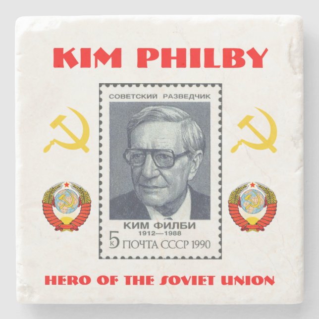 British Spy Kim Philby, Hero från Sovjetunionen Stenunderlägg (Framsidan)