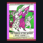 British Suffragettes Colorful March Women & Girls Poster<br><div class="desc">Denna förstärkta kopia av vintage affisch är ganska attraktiv!</div>