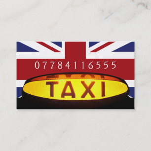 British Taxi Firm Visitkort