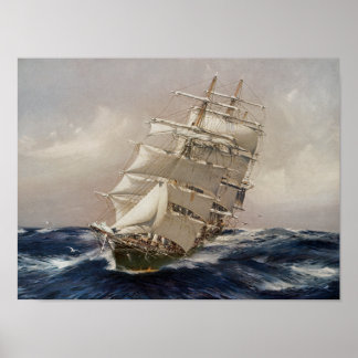 British Tea Clipper Thermopylae Poster