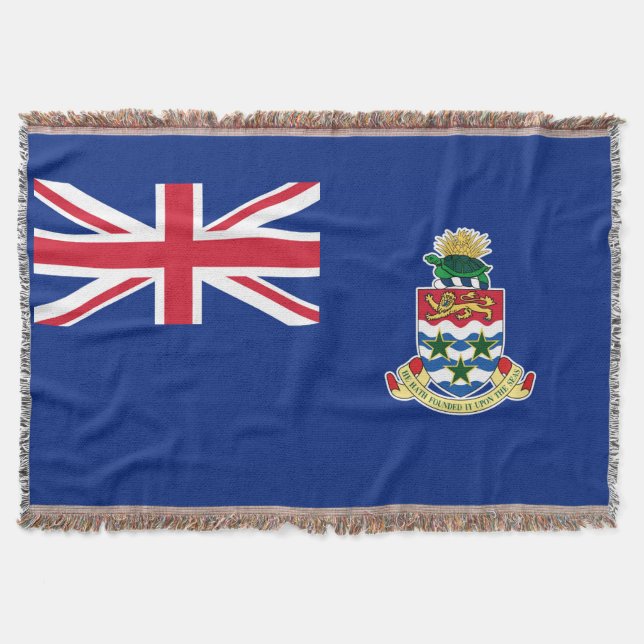 British Territory Cayman Island Flagga Throw Blank Filt (Framsidan)