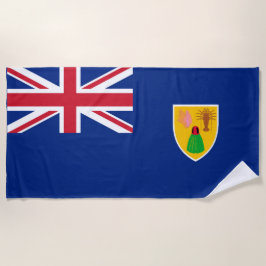 British Territory Turks & Caicos Flagga Beach Towe