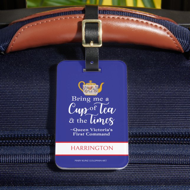 British Travel Queen Victoria Royalty Tea Älskare Bagagebricka (Framsida Insitu 2)