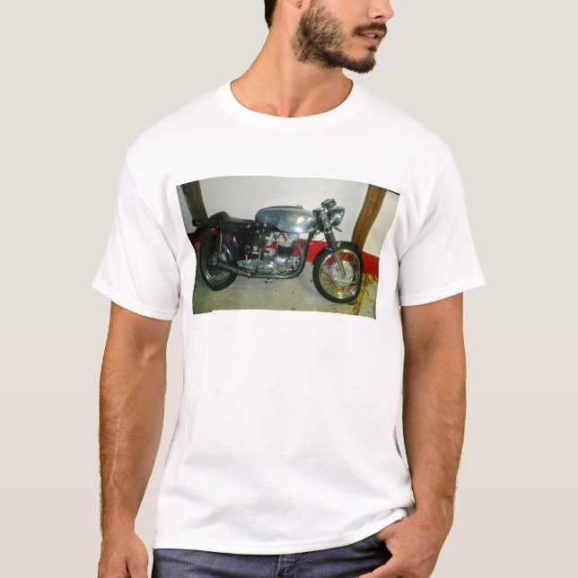 British Triton Motorcycle. Tee Shirt (Framsida)