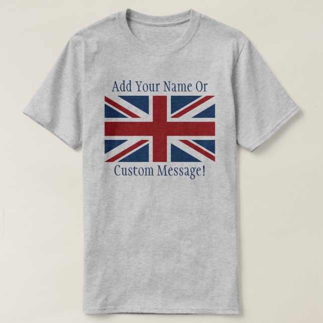 British UK Flagga T Shirt (Design framsida)