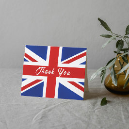 British UK Förenade kungariket Flagga Tack Kort