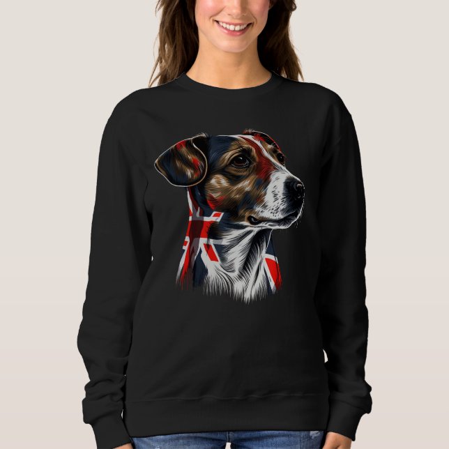 British UK Great Britain Jack Russell Terrier T Shirt (Framsida)