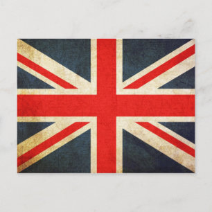 British Union Flagga Vykort