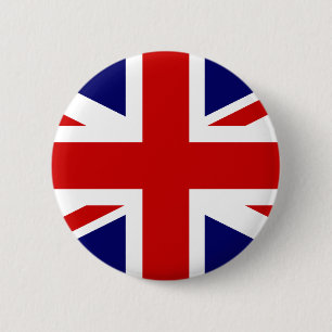 British Union Jack Button Badge Pin Knapp