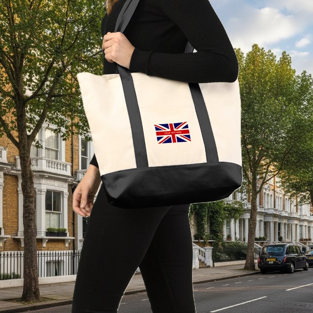 British Union Jack flag custom impulse Tygkasse (union jack tote bag)